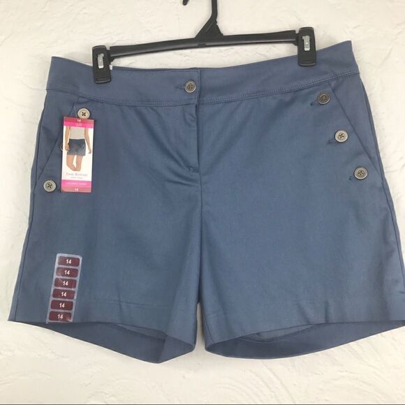 NWT Isaac Mizrahi NY Vintage Indigo Tailored Short - Picture 4 of 11